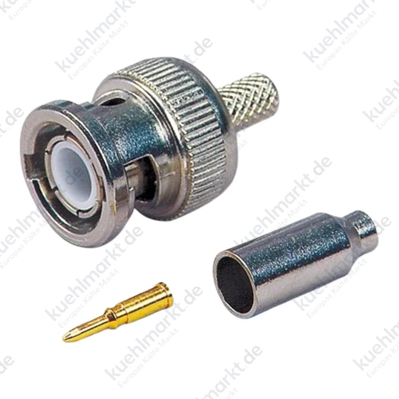 Hiltron BNC Mini-Stecker für MCX-Metallkoaxialkabel BNCMCX