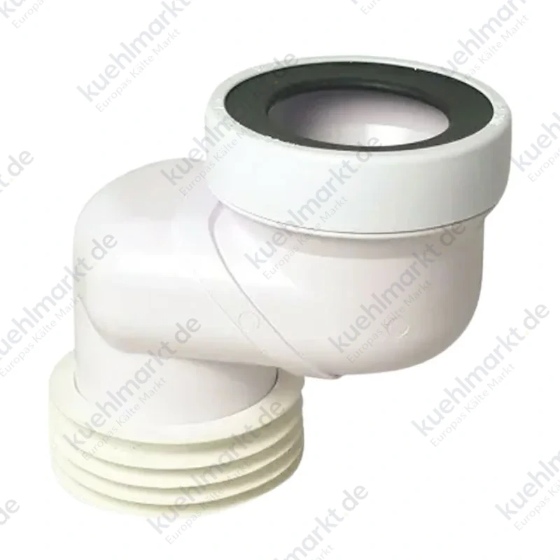 Exzenter-WC-Ablauf für GTL-Rohre D 110 mm 8 cm weiß 234200PB8