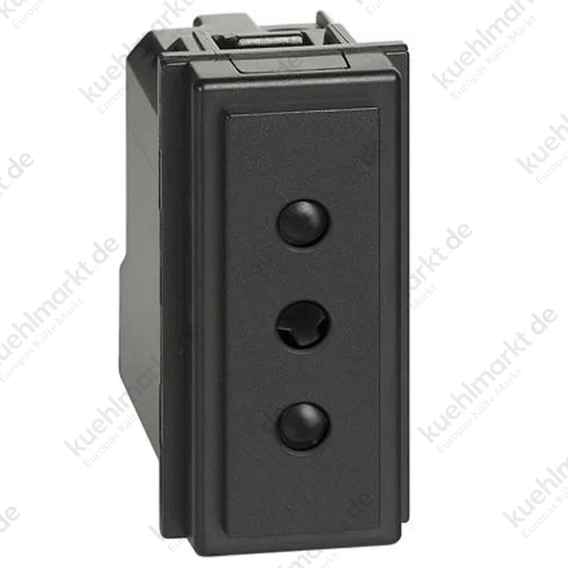 Bticino Living Now Steckdose 2P+E 10A 250V Schwarz KG4113