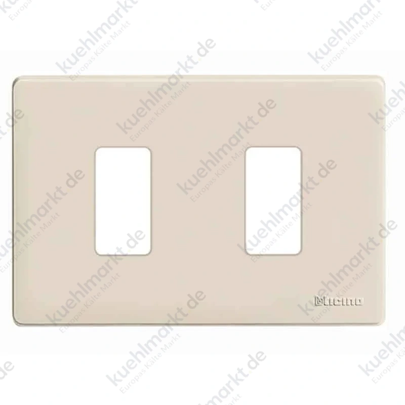 Bticino Magic Abdeckrahmen für Schalter 2 Module Harz elfenbeinfarben TIC503/2/R