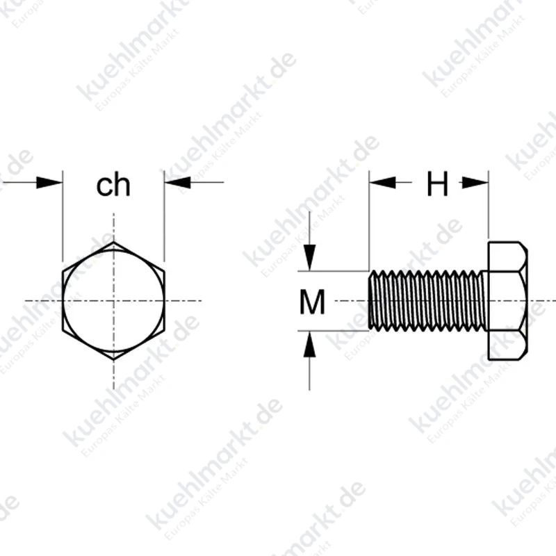 Kit TE Schraube mit Mutter und Unterlegscheibe Teknomega M8x16 FVT1320