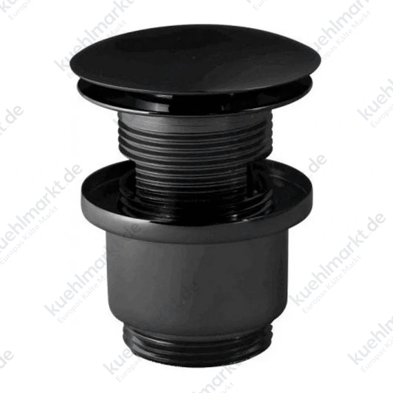 Paffoni Clic clac 1 1/4 Universal-Ablaufgarnitur aus mattschwarzem Messing ZSCA050NO