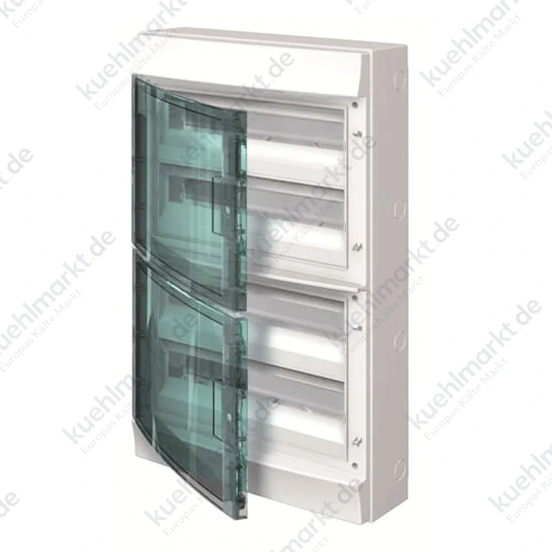Abb-Schaltschrank wandmontiert grau 72 Module mit Tür IP65 65P18X42