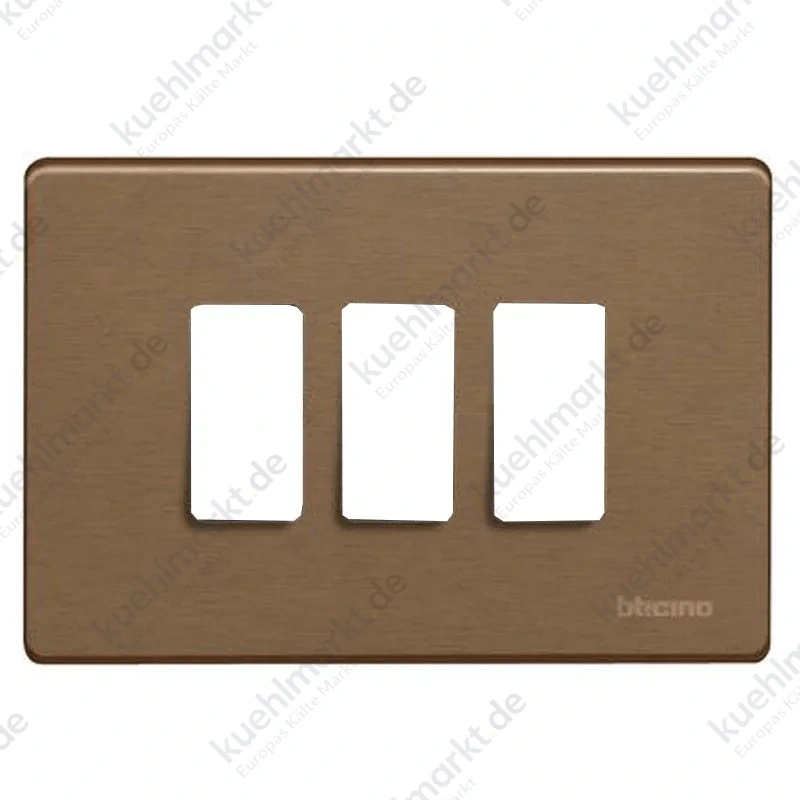 Bticino Magic Abdeckrahmen für Schalter 3 Module Bronze TIC503/3/BR
