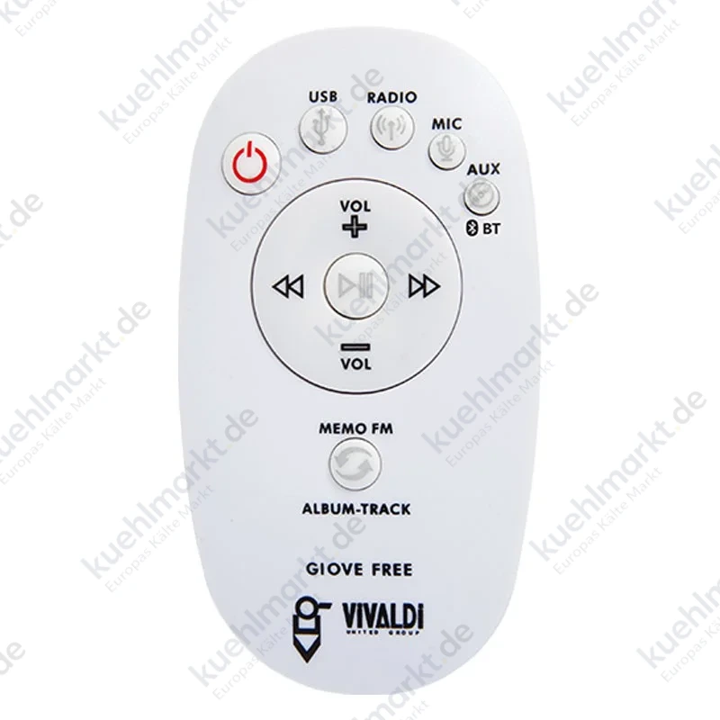Vivaldi Giove 25W+25W RMS Multimedia-Audiogerät Weiß FREEMK3.W