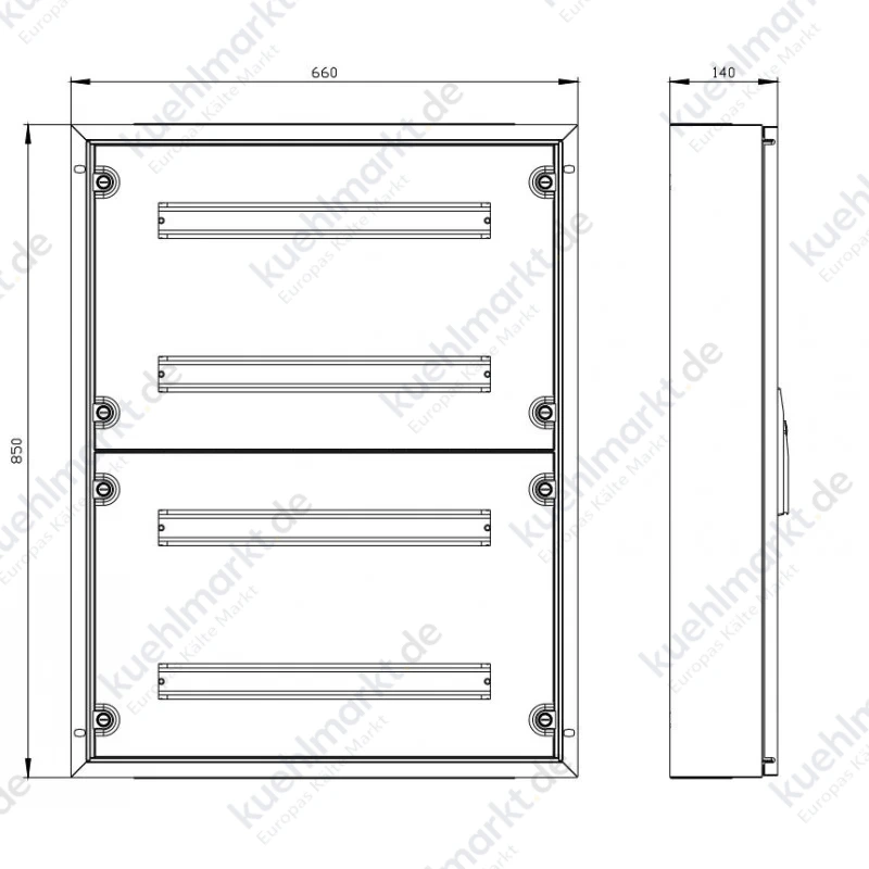 Siemens Outdoor-Gehäuse ALPHA125 96 Module H800 P140 IP43 8GK20422KM21