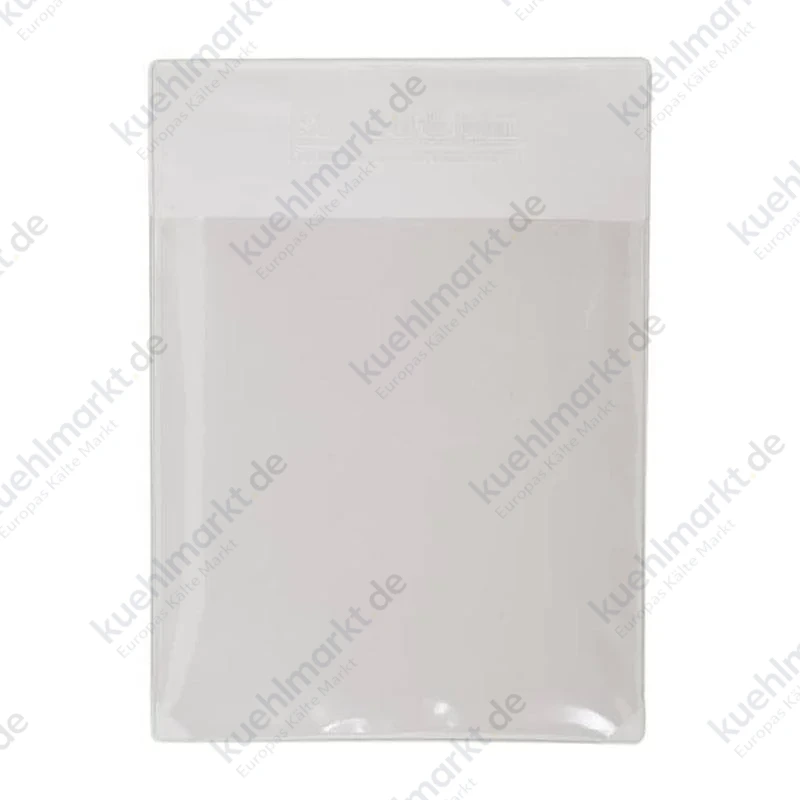 Flachsteckhülse DIN Abb A4 transparent selbstklebend ZA6