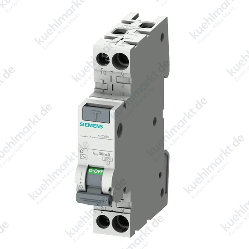 Siemens FI/LS-Schalter 16A 1P+N 4,5kA 30mA Kurve C A 1M 5SV13137KK16