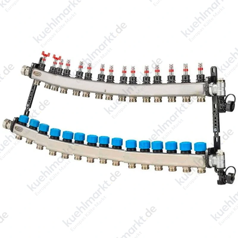 Cappellotto MDSS-Verteiler für Strahlungssysteme 15-fach 1 Zoll UFH5715