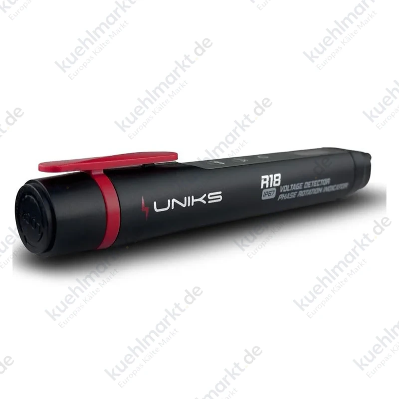 Uniks Wechselspannungsdetektor und zyklische Erfassung der Phasen mit Taschenlampe IP67 R18