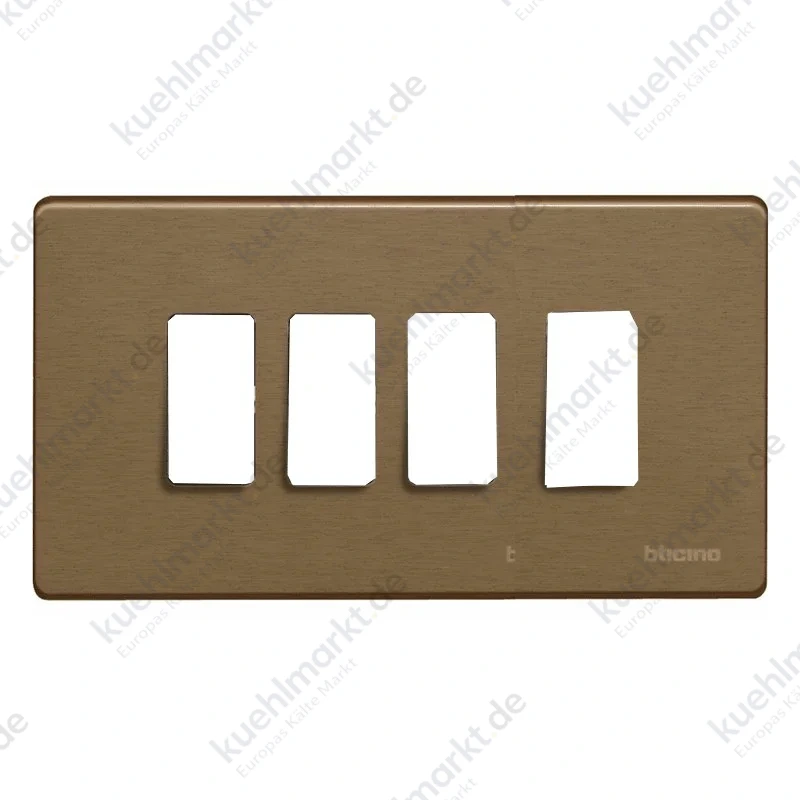 Bticino Magic Abdeckrahmen für Schalter 4 Module Bronze TIC504/4/BR