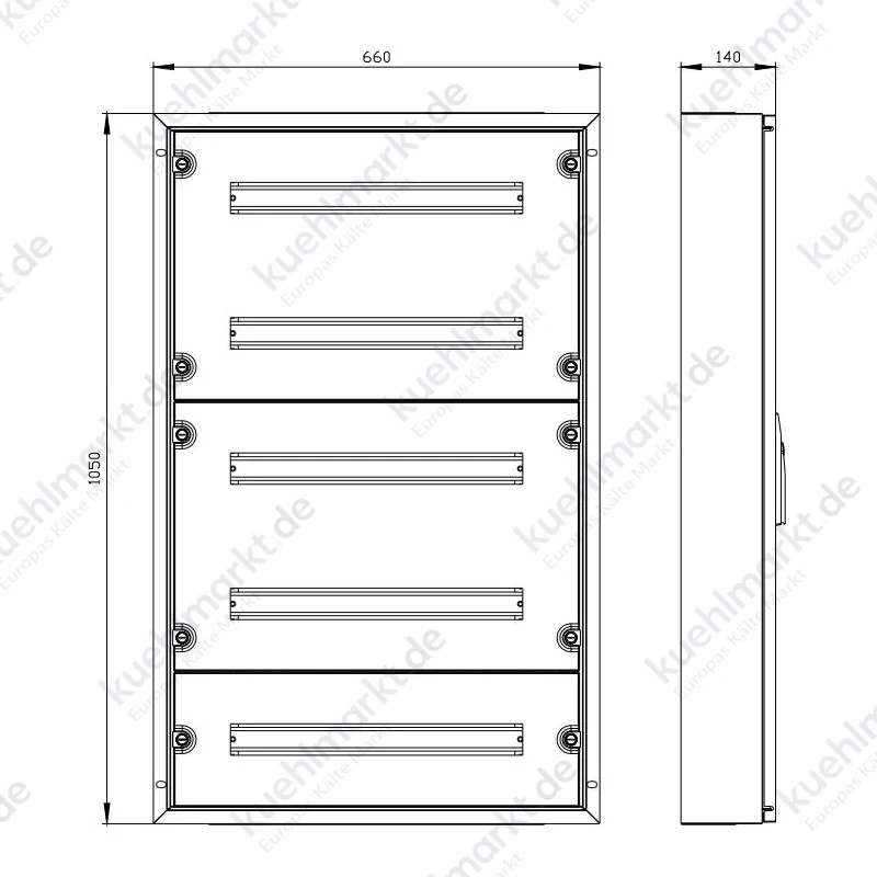 Siemens Outdoor-Gehäuse ALPHA125 120 Module H1000 P140 IP43 8GK20423KM21