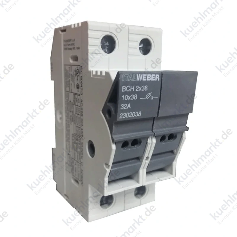 Italweber BCH-Sicherungshalter für Sicherungen 10,3 x 38 mm 2302038