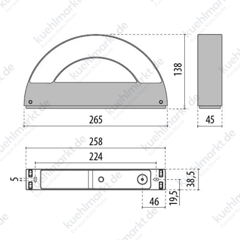 Prisma LED-Wandleuchte 16W 3000K Farbe Anthrazit 3101604