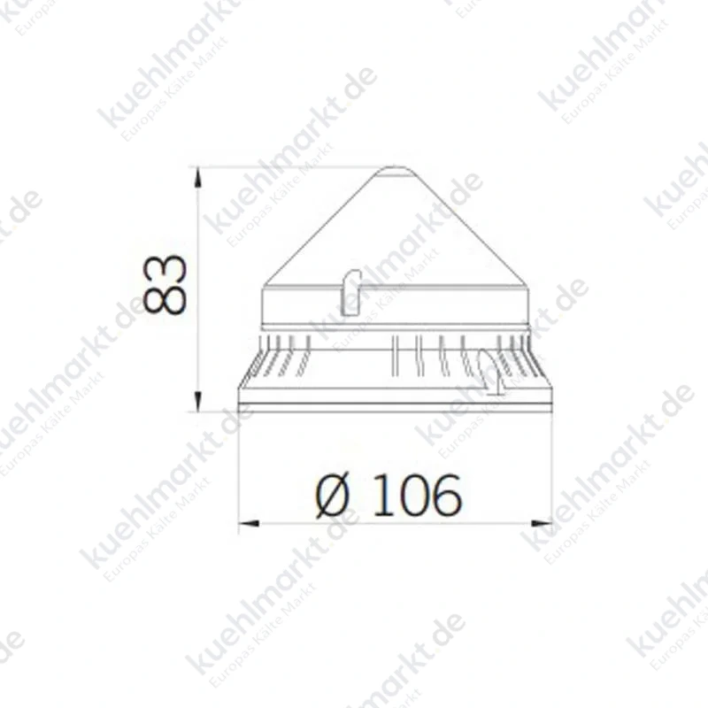 Sirena Akustische Licht- und Blinkanlage CTL 900 240V AC gelb 33765
