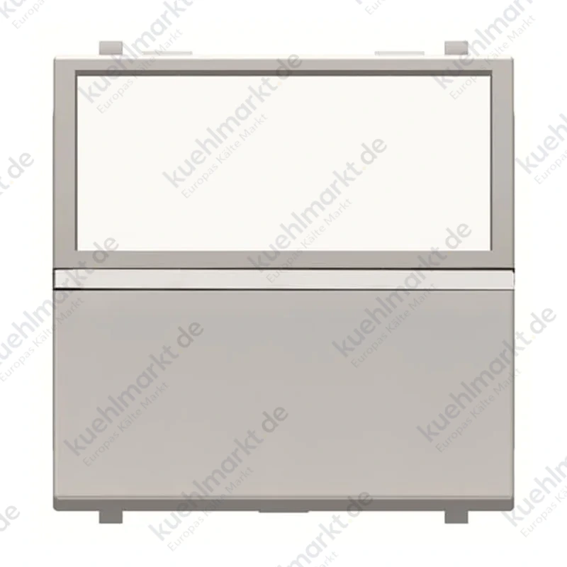 Abb Zenit Türklingeltaste N2204.8 PL 2 Module Silber Z1040PL