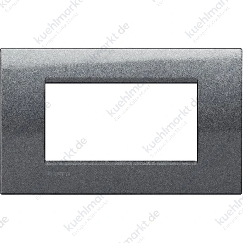 Bticino Livinglight Abdeckrahmen 4 Module stahlgrau LNA4804AC