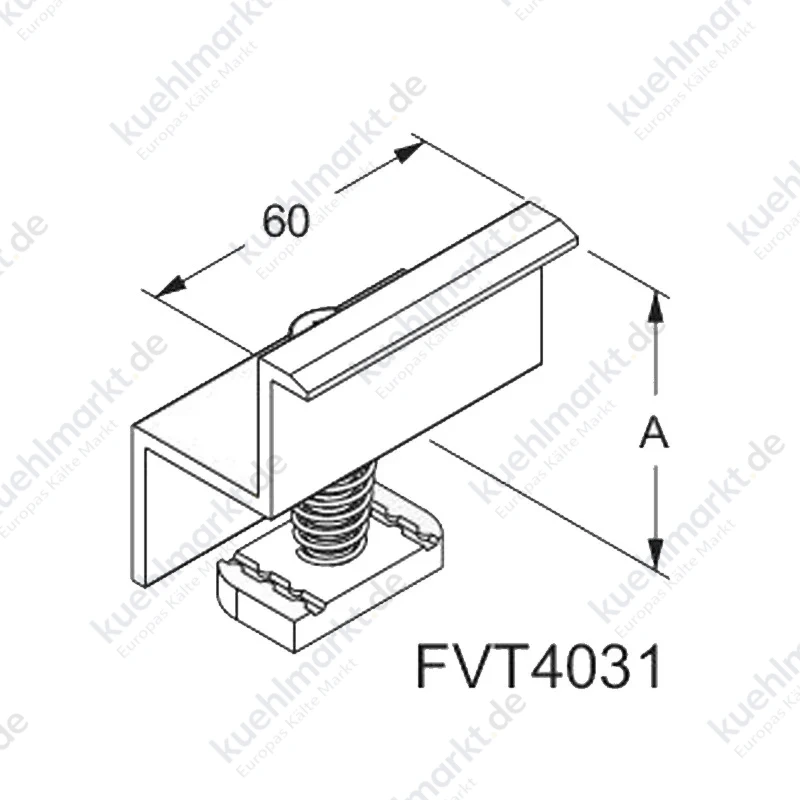 Z-Klemme für Teknomega Photovoltaik 29-31mm vormontiert FVT4031