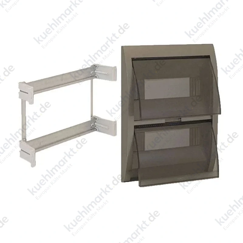 Frontplatte für Ave 24-Modul-Schaltschrank mit Rauchtür Farbe grau 53T24G