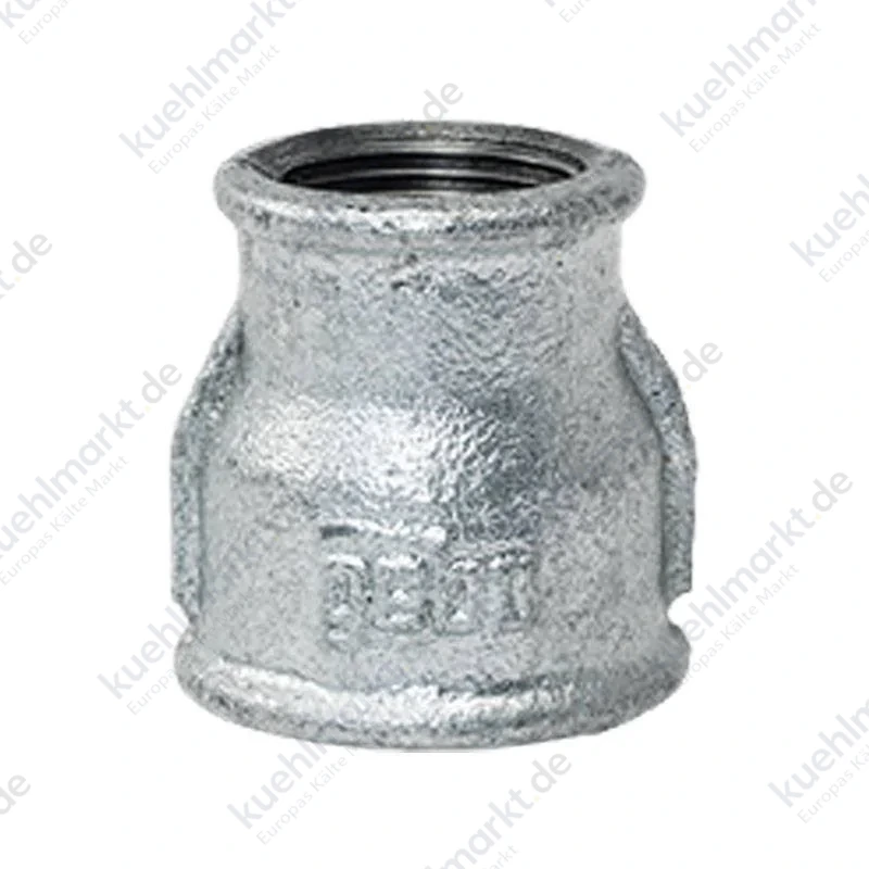 Gebo Temperguss-Reduziermuffe mit Gewinde I/I 1 1/4 x 3/4 240-28G