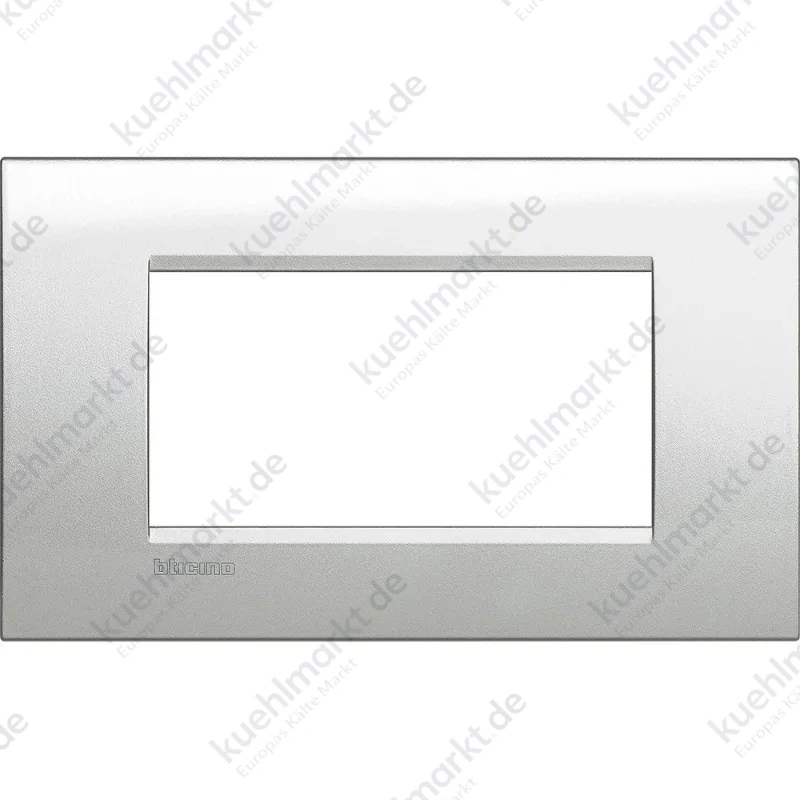 Bticino Livinglight Abdeckrahmen 4 Module mond silber LNA4804GL