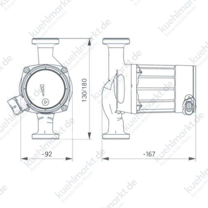 Ebara EGO W1 25/40-130 elektronische Umwälzpumpe 230W
