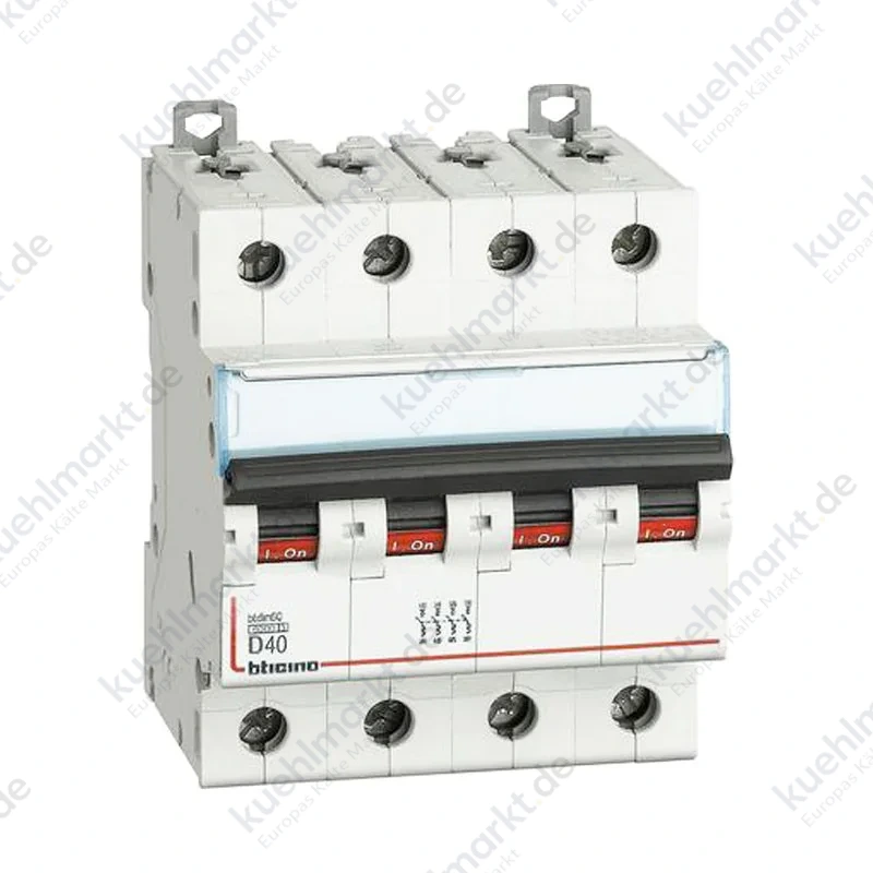 Bticino Leitungsschutzschalter 40A 6KA 4P Kurve D FN84D40