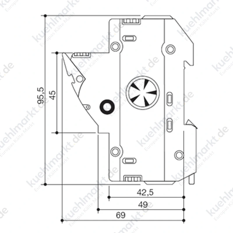 Italweber Sektionssicherungshalter BCH 14 x 51 mm 3-polig 50A 690V 2303051