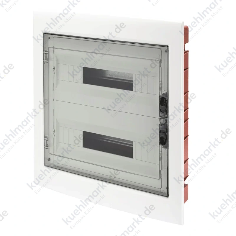 Unterputz-Schaltschrank Gewiss 18x2 Module transparent rauch IP40 GW40609
