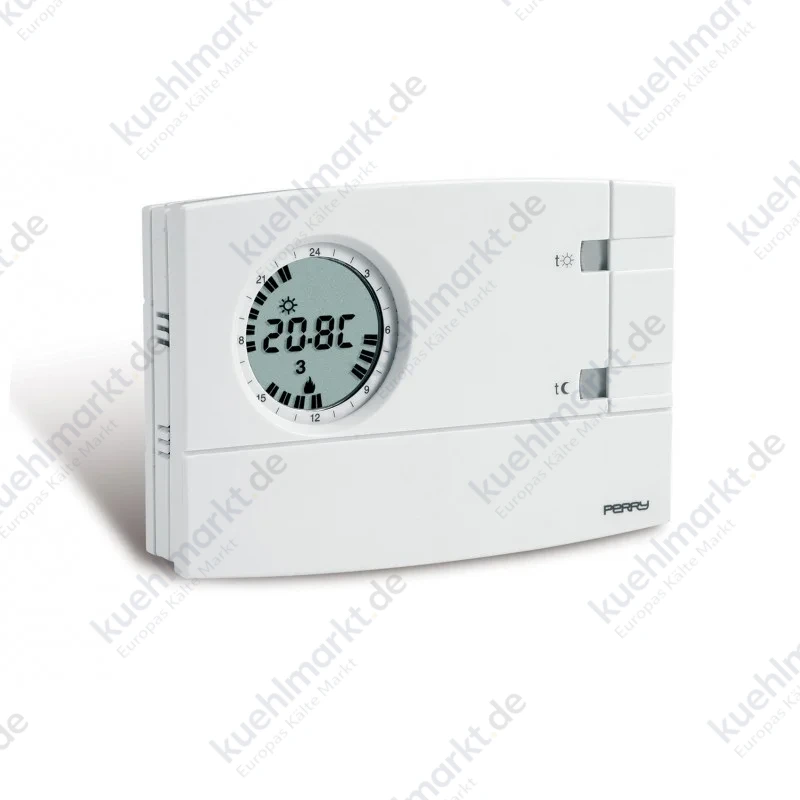 Perry Einbau Chronothermostat weiß mit Batterien 1CRCR309/S