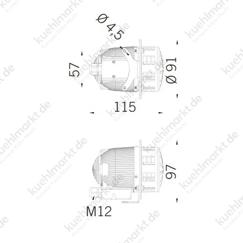 Sirena Mini Celere Elektromechanische Sirene 24V AC/DC IP43 42001