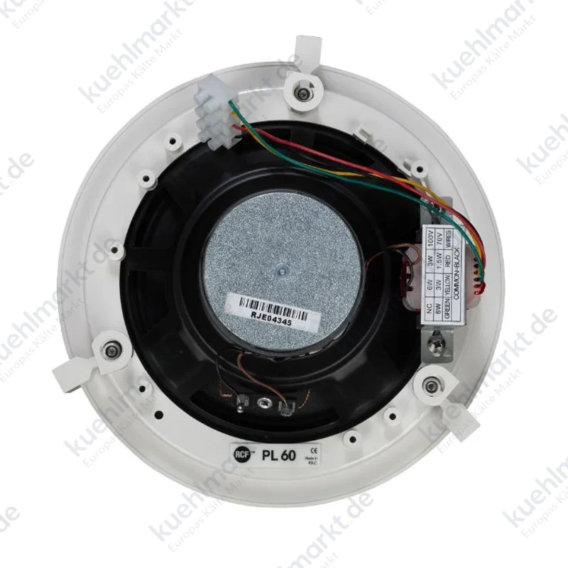 RCF Einbaulautsprecher 6/3W Farbe weiß 100V 13110214 PL 60