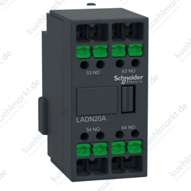 Schneider TeSys Deca Front-Hilfskontaktblock 2NA SNAP IN LADN20A