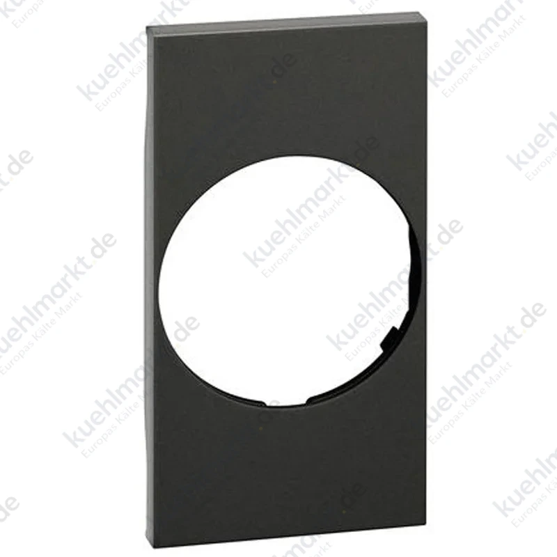 Bticino Living Now Abdeckung für ausziehbare Taschenlampe 2 Module Schwarz KG04