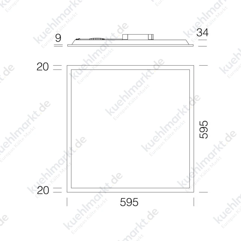 Disano RODI LED-Panel 832 39W 4000K 4212lm IP20 60x60 60x60 15023200