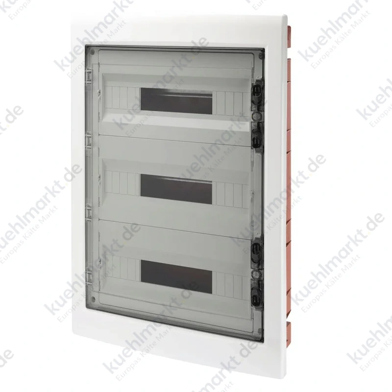 Unterputz-Schaltschrank Gewiss 18x3 Module transparent rauch IP40 GW40610