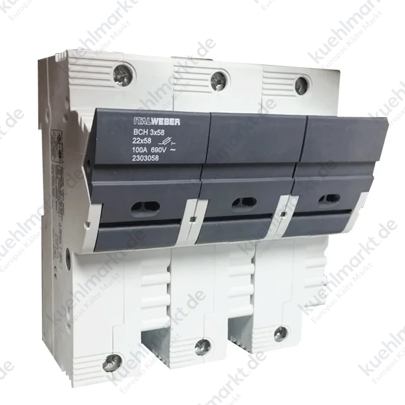 Italweber Sektionssicherungshalter BCH 22 x 58 mm 3 Pole 100A 690V 2303058