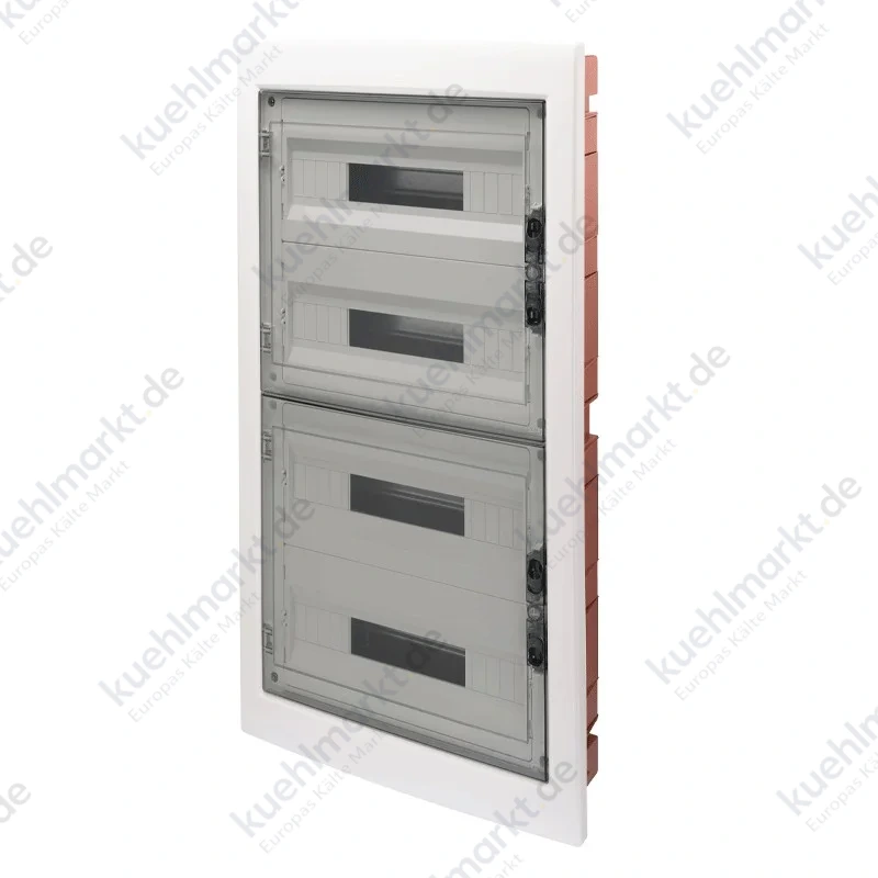 Unterputz-Schaltschrank Gewiss 18x4 Module transparent rauch IP40 GW40611