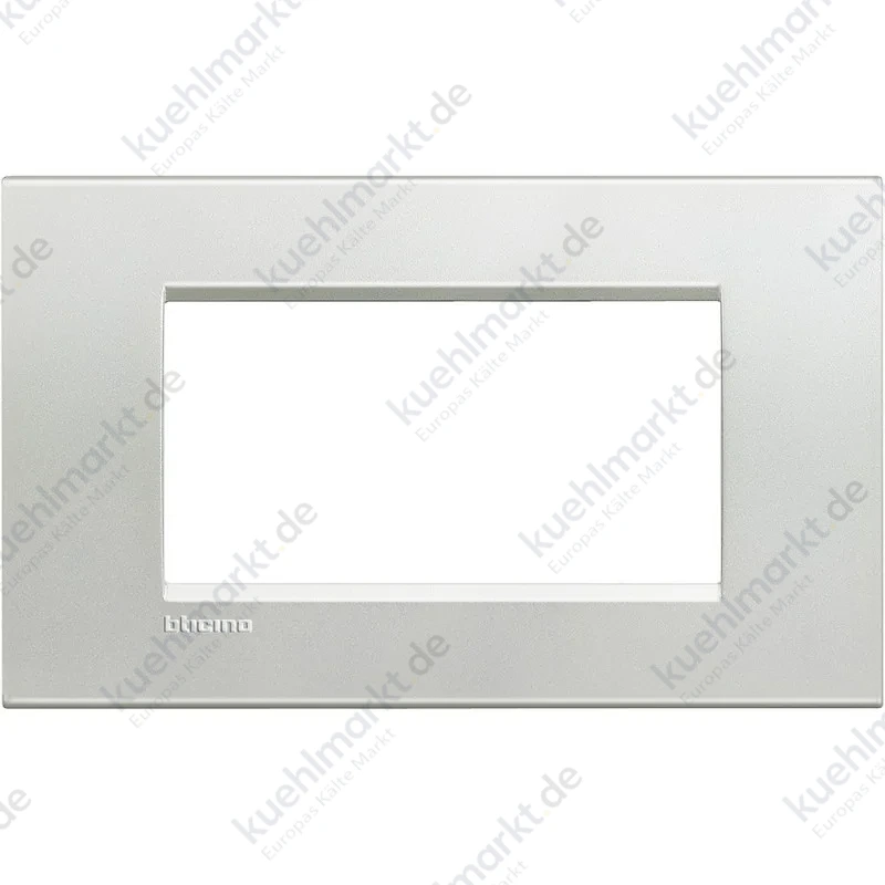 Bticino Livinglight Abdeckrahmen 4 Module silbern LNA4804AG
