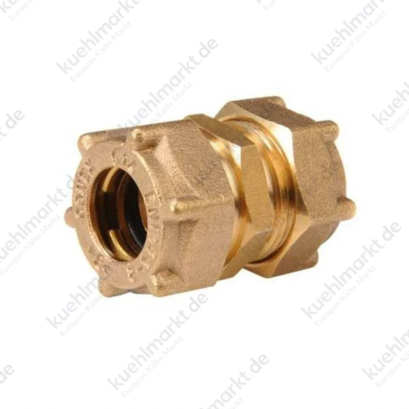 IBP gerade Muffe für Wasser und Gas I/I D 14 mm Messing IG301 01400000