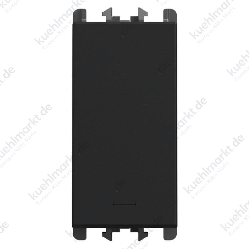 Urmet Lybra Schalter 1P 10A 1 Modul schwarz 27108.N