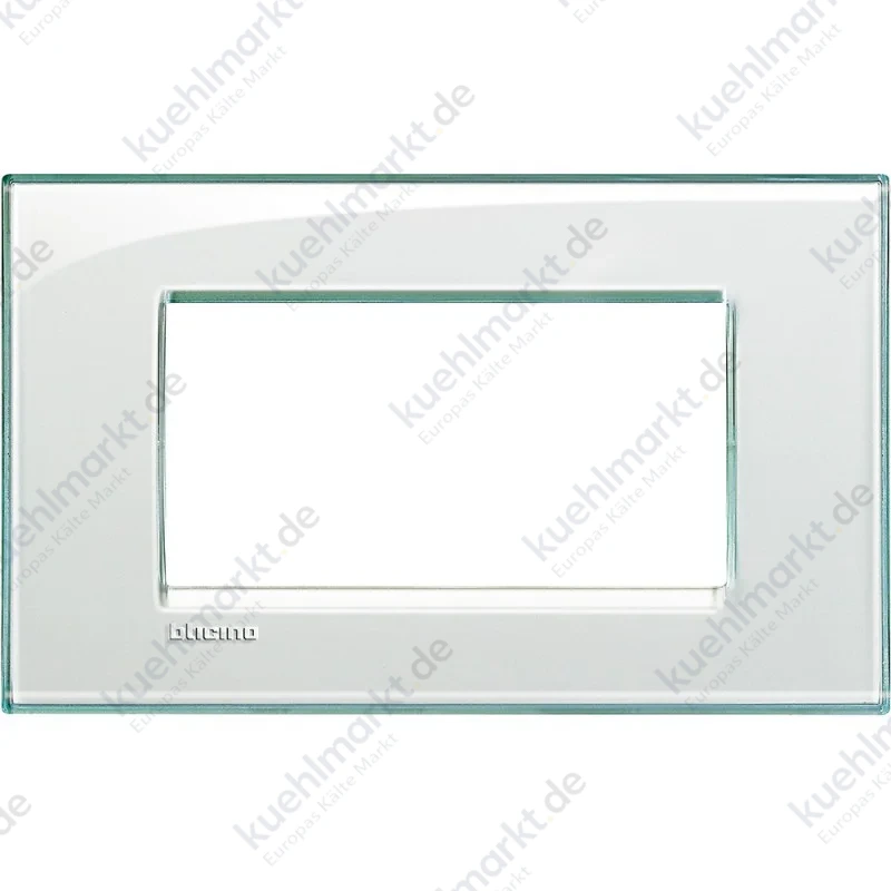 Bticino Livinglight Abdeckrahmen 4 Module aquamarinfarben LNA4804KA