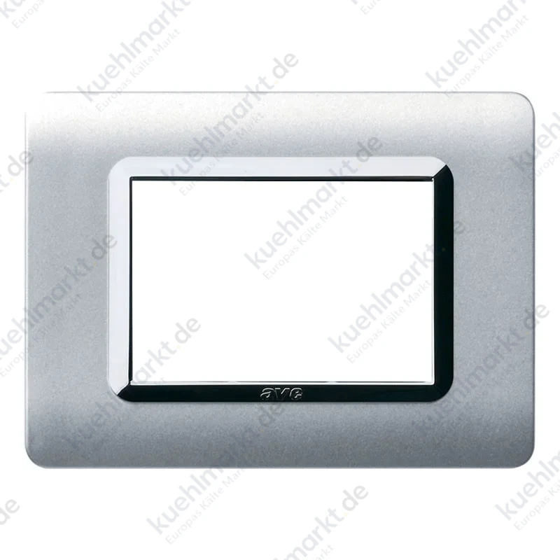 Ave Technopolymer Platte Sistema 44 Aluminium naturchrom Rahmen 3 Module 44PY03ALS