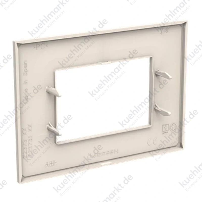 Abb Zenit Platte 3 Module Z2373.1 BL Polycarbonat Weiß Z0300BL