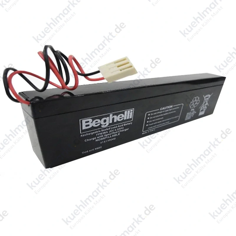 Beghelli PB 6V 4Ah Slim-Akku inklusive Verkabelung 8800