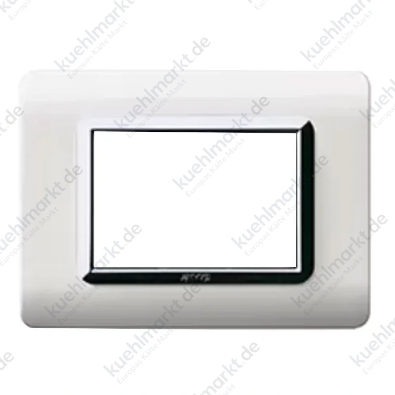 Ave Technopolymer Abdeckrahmen Sistema 44 weiß verchromt 3 Module 44PY03BLC