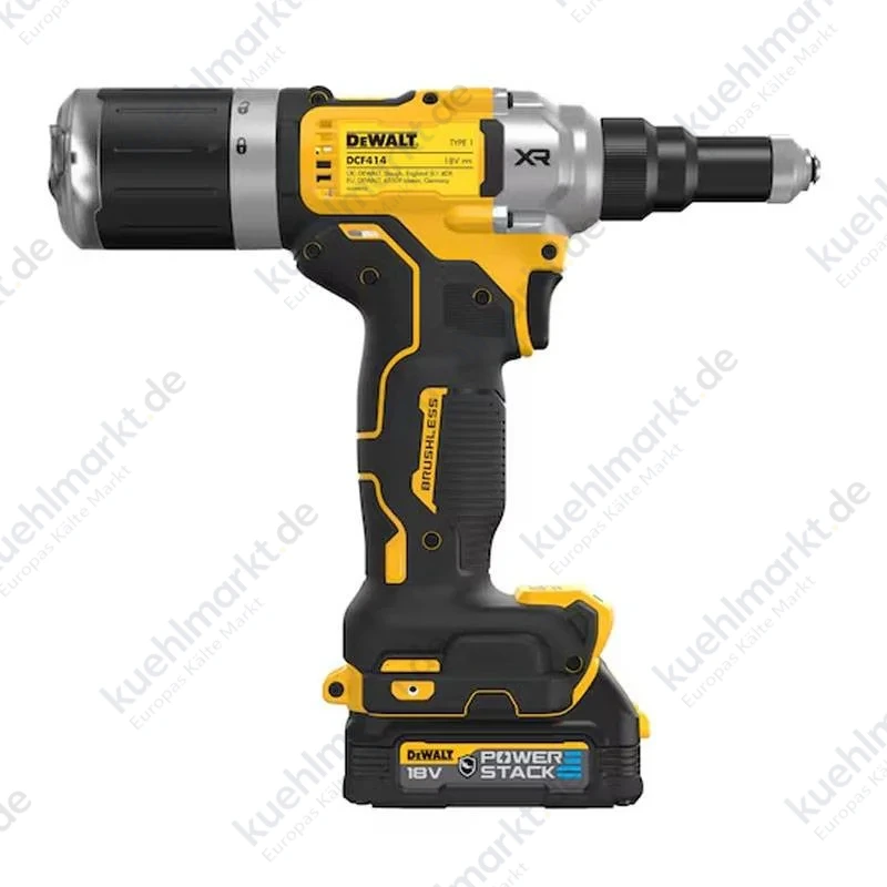 Dewalt bürstenlose Nietmaschine 6,4mm 18V XR DCF414E2GT-QW