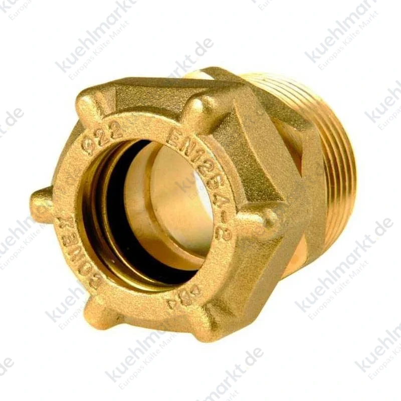 IBP Gewindemuffe für Wasser und Gas A/I 14 mm x 1/2 Messing IG302 01404000
