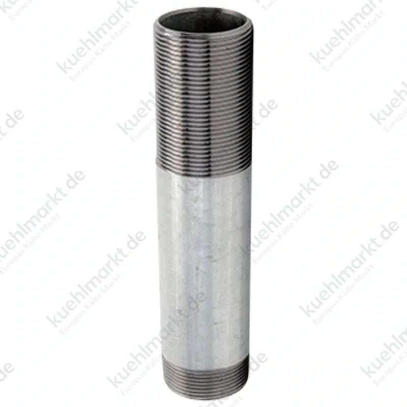Gebo Stahl Rohrdoppelnippel mit Gewinde verzinkt 1/2 x 200 mm 71.200.04V