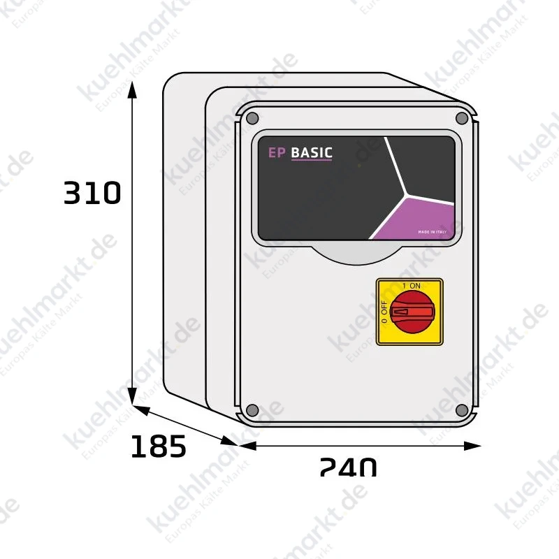 Schaltschrank für 2 Ebara EP Basic 2 Elektropumpen einphasig